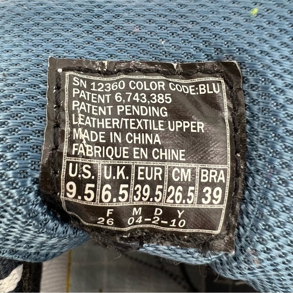 Skechers Shape-Ups Combination Wave SN12360 Walking Shoes Gray Blue Men’s 9.5 - Picture 16 of 16